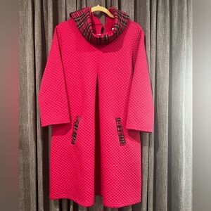 Vintage inspired quilted swing dress